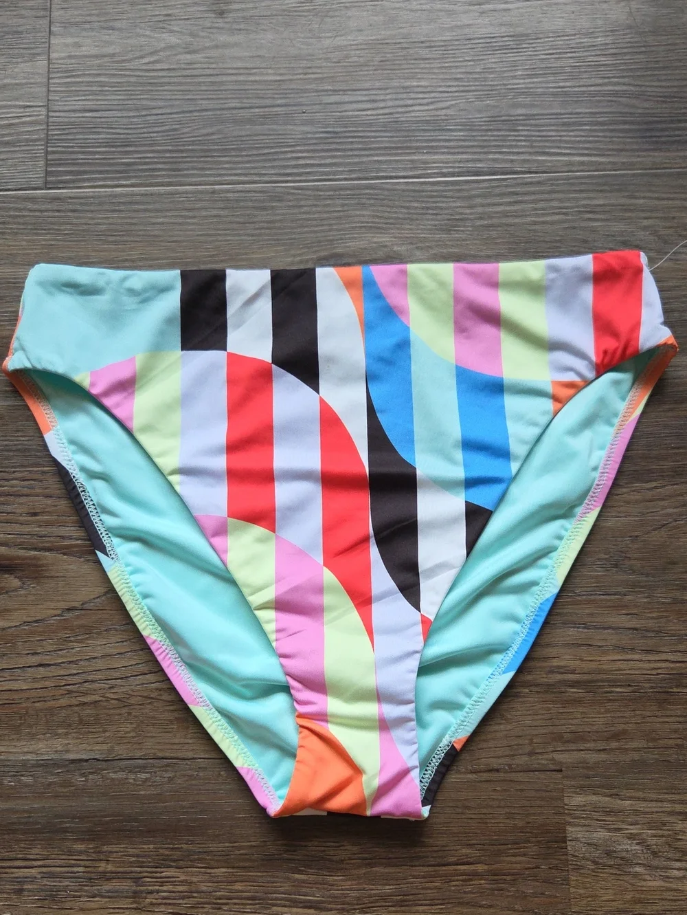 Nwot Sanctuary Women’s Multicolor Geometric Bikini Bottom Size Large